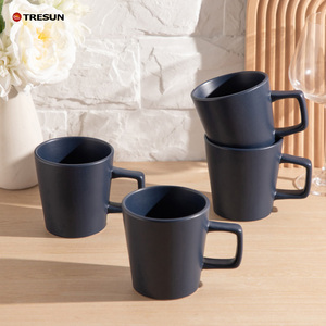 Factory Wholesale High-quality European-style Exquisite 16-piece Blue Porcelain <b>Dinnerware</b> <b>Set</b> Matte <b>Stoneware</b> Plate <b>Set</b> - Product Image 3