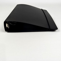 Protège-cahier translucide givré en PP A4/A5/A6/A7/B5 – Couverture de protection en plastique pour classeur à feuilles mobiles avec bande élastique