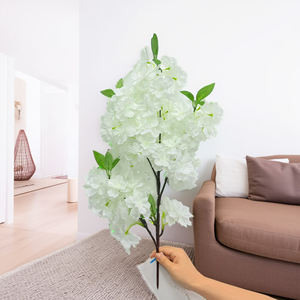Flor de seda de cerezo pequeña hecha a mano, fragantes <span class=keywords><strong>flores</strong></span> <span class=keywords><strong>artificiales</strong></span> para muebles económicos para el hogar, mesa de boda, Escuela de Navidad - Product Image 5