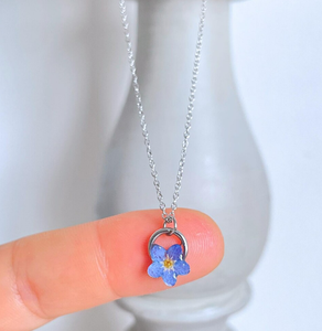 Collana con ciondolo a forma di fiore a secco collana con ciondolo a forma di fiore regalo di anniversario per <span class=keywords><strong>lei</strong></span> - Product Image 6