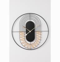 Jam Dinding Digital Besi Art Deco Modern dengan Tampilan Jarum, Dioperasikan dengan Baterai, Warna Dapat Disesuaikan, Dekorasi Rumah Ruang Tamu