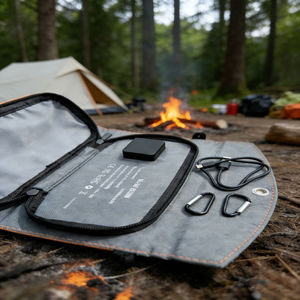 Panel Solar Monocristalino Plegable Portátil de Alta Eficiencia de 18W y 12 Celdas, Certificado TUV, Ecológico, Resistente al Agua IPX4 - Product Image 3