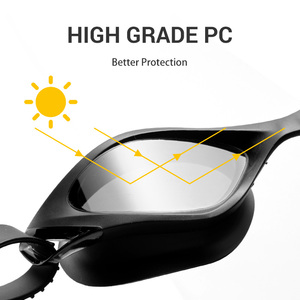 Occhiali da <span class=keywords><strong>nuoto</strong></span> da <span class=keywords><strong>donna</strong></span> regolabili di alta qualità con Anti-appannamento e lenti impermeabili UV Logo personalizzabile pronto per la spedizione - Product Image 4