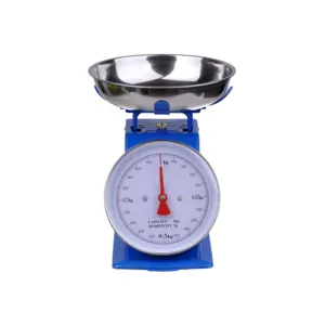 Platform Scale Spring Scale Kitchen Scale Tray PT-283 Stainless Steel Mechanical Dial Spring 5kg 10kg Polygon Pointer Display