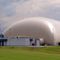 Membrane gonflable moderne en PVC/PVDF, haute résistance, ignifuge, pour structure pneumatique de stade, directement de l'usine, OEM
