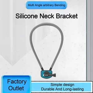 Trépied magnétique Selfie Stick avec support de cou en silicone flexible pour <span class=keywords><strong>iPhone</strong></span> 15 <span class=keywords><strong>14</strong></span> 13 12 Pro Max pour SAMSUNG pour HUAWEI Cell - Product Image 4