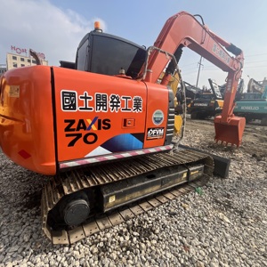 Excavatrice Hitachi ZX70 d'occasion haute performance, <span class=keywords><strong>mini</strong></span>-<span class=keywords><strong>pelle</strong></span> sur chenilles de 7 tonnes et ZX60 pour les travaux de construction, d'agriculture, de terrassement et de jardinage - Product Image 2