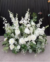 Boule de fleurs artificielles en soie pour centre de table de mariage, boule de fleurs de 40cm, 50cm, 60cm, 70cm pour allée, arche, entrée, décoration de fête à domicile