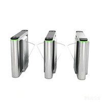 Barrière de contrôle d'accès JSD-Y16 en acier inoxydable 304 avec lecteur de carte RFID et portique tournant à bascule