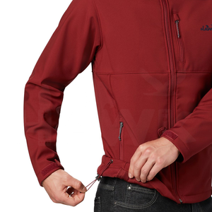 Conçu sur mesure Veste respirante Softshell pour hommes Tissu en polyester résistant à l'eau de haute qualité Poches à fermeture éclair Style High Street - Product Image 2