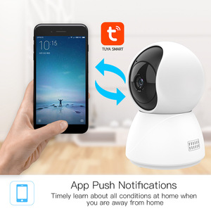 <b>Network</b> <b>Camera</b> 1920x1080p Resolution Two Way Audio Indoor Home Security Wifi Monitoring With Night Vision 10m Range - Product Image 2