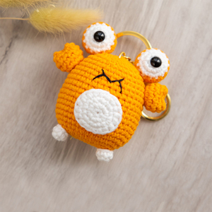 Easy Animal Crab Shape Handmade Keychain Craft Knitting Crochet Kit for Beginners - Product Image 4