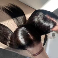 Perruques Lace Front en Cheveux Humains Lisses Naturels Pas Chères en Gros, Perruques Frontales HD 13x6 en Cheveux Humains Bruts Brésiliens pour Femmes Noires