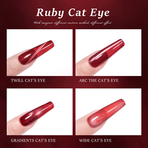 Beau Color Factory Esmalte de <span class=keywords><strong>Uñas</strong></span> en Gel Efecto Ojo de Gato Rubí de 10 Colores para San Valentín, Gel Magnético Efecto Ojo de Gato Rojo, Libre de TPO/HEMA, Suministros para <span class=keywords><strong>Uñas</strong></span> OEM - Product Image 3