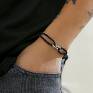 กำไลข้อมือโบลด์ริงส์ bivi ทำจากเชือกโลหะสองรูปวงรีแบบล็อกชั่วนิรันดร์ - Product Image 5