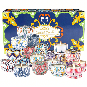 Emballage de bougies en quartz, boîte élégante, souvenir pour invités, mélange parfumé, réception, boutique, sélection de souvenirs, luxe - Product Image 1