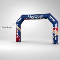 Arche gonflable géante pour événements en plein air, porte d'entrée personnalisée avec logo pour événements en plein air et promotion de marque