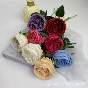 Roses artificielles en soie Austin pour décorations de mariage et décoration intérieure, style romance moderne - Product Image 3