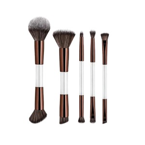 Ensemble de 8 pinceaux de maquillage double-tête pour fond de teint, <span class=keywords><strong>fard</strong></span> à joues, <span class=keywords><strong>fard</strong></span> à paupières et anticernes - Outils de beauté transfrontaliers Europe & États-Unis - Product Image 5