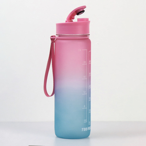 Borraccia Sportiva Motivazionale Senza BPA da 1000ml con Indicatore Orario <span class=keywords><strong>per</strong></span> Palestra, Bottiglia d'Acqua in Tritan da 32oz con Colore Sfumato - Product Image 6