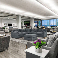 2025 Trendiges HX Marken-Sofa-Set im Modernen Chinesischen Stil, Modulares Verstellbares Samt-Ecksofa für Wohnzimmer und Hotel, Stilvolles Schwarzes Sofa