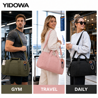 Sac de sport personnalisé avec logo, compartiment à chaussures, séparation sec/humide, sac de sport imperméable pour femmes et hommes, vente en gros