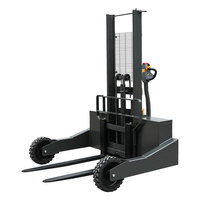 Chariot élévateur électrique tout-terrain JICHUAN avec déplaceur latéral hydraulique, pneus pleins, capacité de charge de 1200 mm