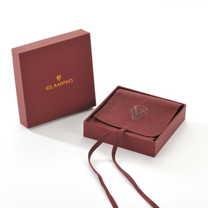 Glampkg Jewelry Organizer Sliding Gift Necklace Packaging <b>Box</b> <b>Book</b> Shape Jewellery <b>Box</b> with Ribbon - Product Image 4