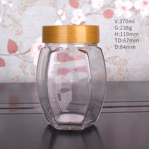 Contenitore <span class=keywords><strong>per</strong></span> vasetti di vetro ermetico esagonale da 12 once 370ml con coperchio in plastica <span class=keywords><strong>per</strong></span> chicco di caffè con biscotto di <span class=keywords><strong>zucchero</strong></span> al miele - Product Image 6