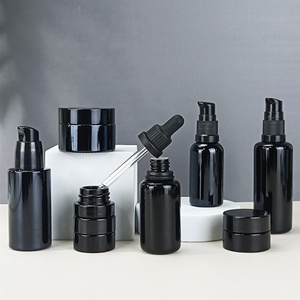 Botellas de Vidrio Violeta Oscuro de Lujo de 30 ml, 50 ml y 100 ml para Aceites Esenciales con Gotero y Pulverizador, y Tarro para Crema Facial - Product Image 4