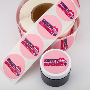 Étiquettes en papier autocollantes rondes Sweet Muncherz, 3 pouces, forte adhérence, autocollants pour emballages alimentaires, impression numérique - Product Image 5