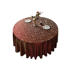 Manteles de Crochet Vintage Redondos con Patrón Jacquard de Lujo para Bodas y Eventos - Product Image 6