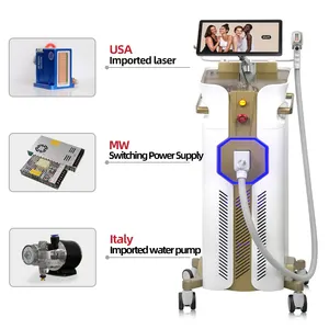 2024 New 755 808 940 1064nm 4 Wavelength ice titanium Laser Hair Removal Best Big Powwer Diode Laser Hair Removal Machine