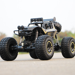Voiture RC en alliage d'or de grande taille 50 cm, 4x4, tout-terrain, en métal, avec LED, autonomie de 30 minutes, résistante aux chocs - Product Image 5