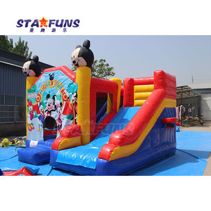 Château gonflable <span class=keywords><strong>Mickey</strong></span> Mouse de qualité commerciale en PVC avec <span class=keywords><strong>toboggan</strong></span>, pour fêtes, à vendre - Product Image 2
