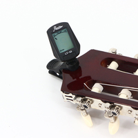 HEBIKUO LT-23 Tuner Gitar Digital Layar LCD Putar 360 Derajat, Tuner Jepit untuk Bass, Biola & Instrumen Senar