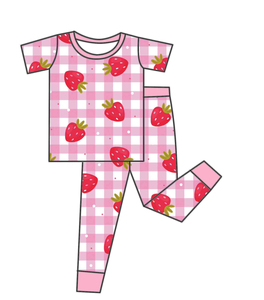 Yihui OEM Maßgeschneidertes Mädchen-Bekleidungsset Kurzarm und Lange Hose Bambus-Schlafanzug Lässiges Outfit für Größere Kinder - Product Image 1