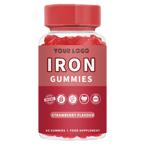 Suministro a granel fabricante de gomitas de hierro compatible con energía glóbulos rojos salud inmune suplemento de hierro suave para mujeres - Product Image 6