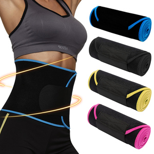 Logotipo personalizado De Borracha Sauna Envoltório Banda Emagrecimento Suor Cinto Cintura Trimmer Trainer Suporte para Homens Mulheres - Product Image 1