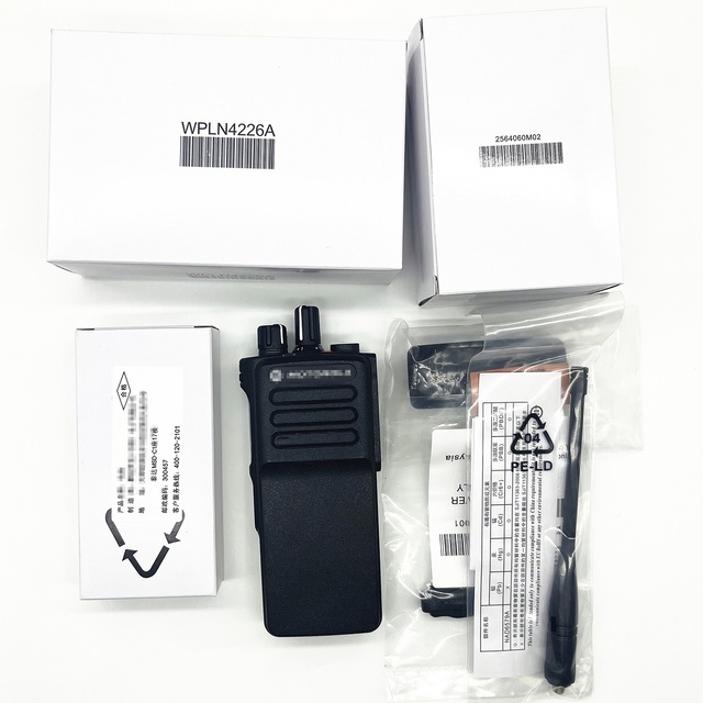 Walkie Talkie DP4400e Explosion Proof Handheld Digital DMR Radio Dual-Band VHF/UHF Two Way Radio with IP53 2500-3000mAh Battery