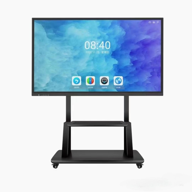 65 Inch 4K Resolution Smart Infrared Touch Screen LCD Digital White Board for Education Shopping Mall Meeting Use