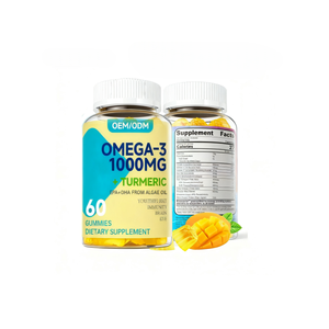 תוסף תזונה גומי מולטי ויטמין אומגה <span class=keywords><strong>3</strong></span> פרימיום מותג פרטי OEM/ODM, כמוסות רכות של שמן דגים - Product Image 2