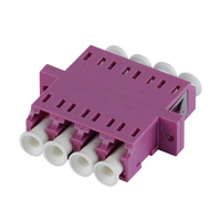 Adaptor Serat Optik Dual-Core Quad 1550nm Single Multi Mode Simplex LC UPC OM1 OM2 OM3 OM4 OM5