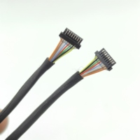 Kabel Rakitan Terminal HRS DF53-14P-0.6C, Kawat Kecil 0.6mm untuk Sambungan Crimp Papan