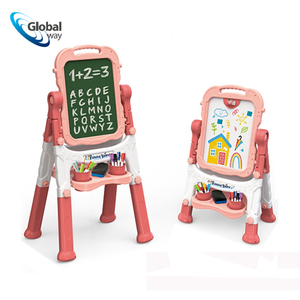 Chevalet d'art double face pour enfants avec rangement, support rotatif, 2 hauteurs réglables, ensemble complet de matériel artistique inclus, cadeau idéal pour les enfants - Product Image 1