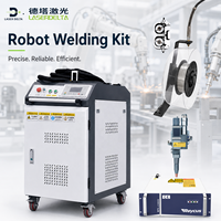 Kit de Soudage Robotisé pour Ligne de Production Automatisée, Soudeuse Laser Fibre Six Axes 1500W 2000W 3000W pour Fabrication de Tôles Métalliques, Pièces Détachées