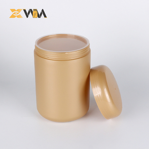 Golden HDPE Powder Canister 420-1000ml Opaque Matte 100mm Wide Mouth for Protein Powder &amp; Milk Formula Storage - Product Image 4