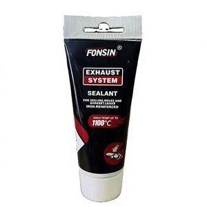 Scellant pour système d'<span class=keywords><strong>échappement</strong></span> FONSIN <span class=keywords><strong>haute</strong></span> <span class=keywords><strong>température</strong></span> 1100 ℃   <span class=keywords><strong>Pâte</strong></span> de réparation pour tuyau d'<span class=keywords><strong>échappement</strong></span> de voiture, réparation des fuites, fourniture directe d'usine - Product Image 1