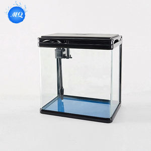 Luxe Mini Desktop <span class=keywords><strong>Aquarium</strong></span> Compact Zelfreinigend Glazen <span class=keywords><strong>Aquarium</strong></span> Met Led-Verlichting Voor Thuis En Kantoor Inclusief Tas Verpakt - Product Image 6