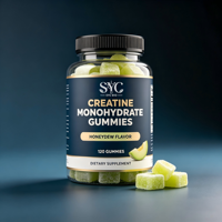 Gummies de créatine OEM 3000mg – Soutien à la croissance musculaire, végétaliennes, sans gluten, supplément de récupération post-entraînement, favorise la croissance musculaire